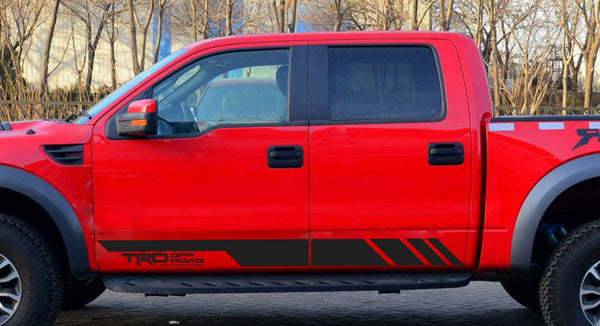 2x TRD Off Road Doors Vinyl Decals Sticker Black for Toyota Tacoma Tundra Truck