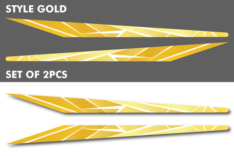 2 RV Car Truck Trailer Side Accent Decals Graphics Stripes Vinyl GOLD 35"X3"