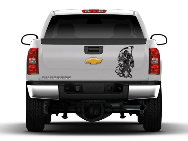 Reaper Skull Hand Graphic Tailgate Hood Window Decal Vehicle Truck Car Stickers