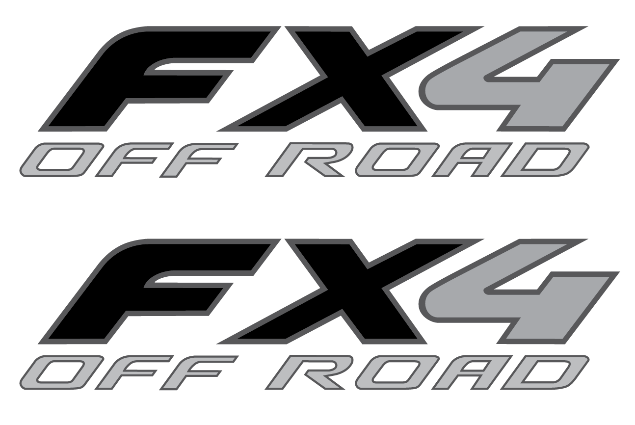 Stickers Decals - Super Duty Off Road Black for 2008 Ford F250 FX4 OffRoad