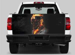 Vinyl Graphic Decals Sticker Tailgate wrap Skull Custom Flame