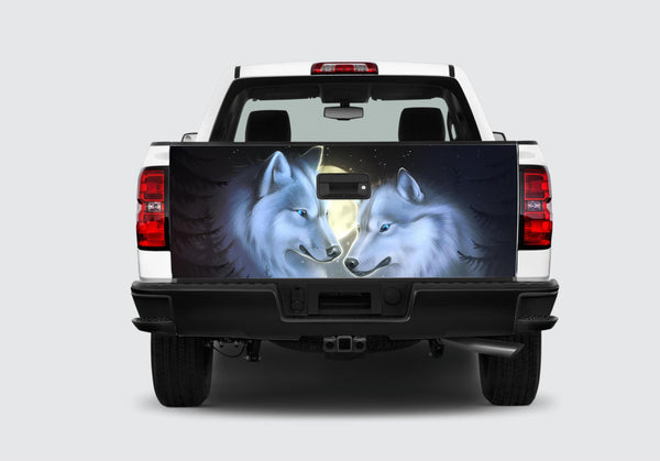 Wolf Tailgate Wrap Vinyl Graphic Decal Sticker Wrap Car Truck