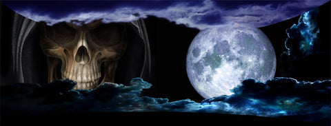 Reaper Moon SKULL Tailgate Wrap Vinyl Graphic Decal Sticker Wrap Car Truck