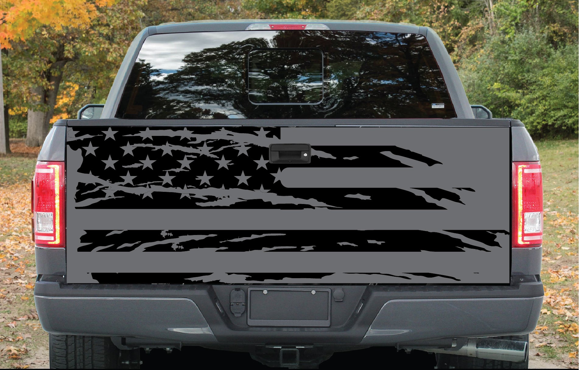 American Flag Tailgate Distressed Grunge Truck SUV Rear Car Vinyl Decal Graphics TG-40