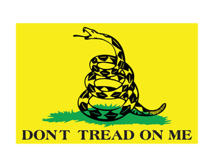 Don't Tread On Me Gadsden Flag Vinyl Sticker Car Truck Window Decal USA